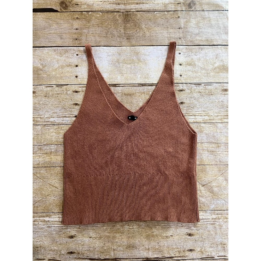 Monrow: Brown Tank Top